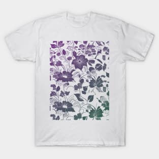 Vibrant Gradient Flowers T-Shirt